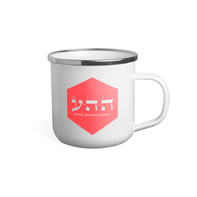 Caneca esmaltada Kabbalah Centre (Amor Incondicional) | TKC