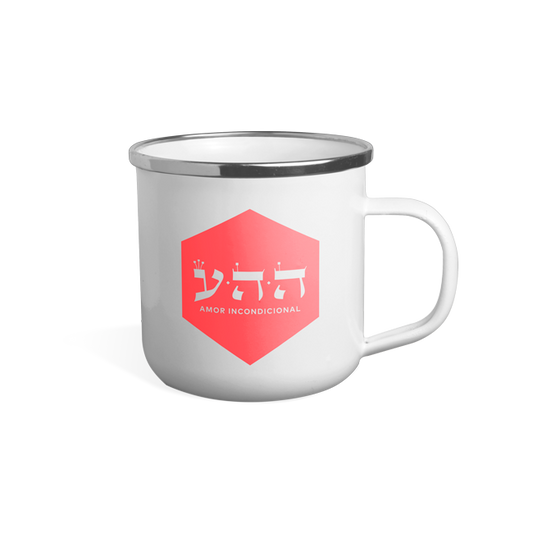 Caneca esmaltada Kabbalah Centre (Amor Incondicional) | TKC