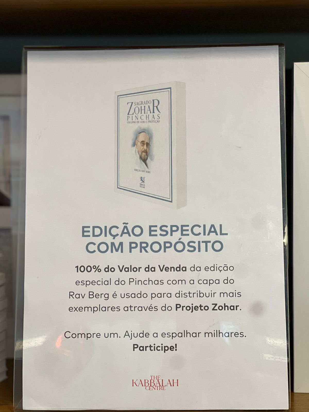 KIT RAV EDITION: Pinchas Edição Especial Rav + Porta Retrato do Rav - Branco