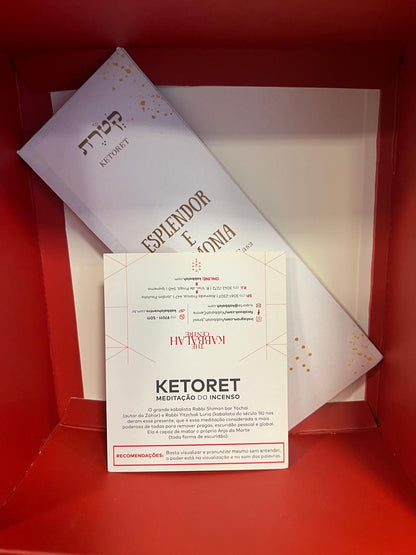 KIT BEM ESTAR: Incenso e Meditação Ketoret + Pinchas + Fita Verm. + Escalda pés