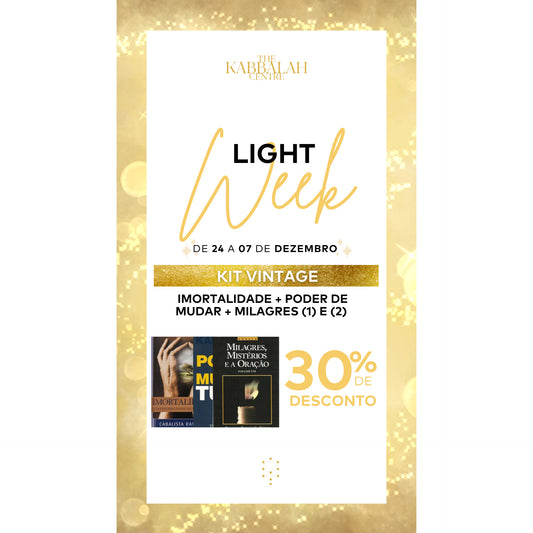 KIT VINTAGE: Imortalidade + Poder do Um + Milagres Vol. (1) e (2)